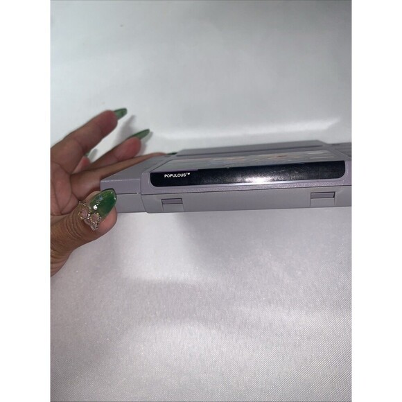 Vintage SNES Super Nintendo - POPULOUS - CIB Video Game Cartridge Only - Picture 5 of 10